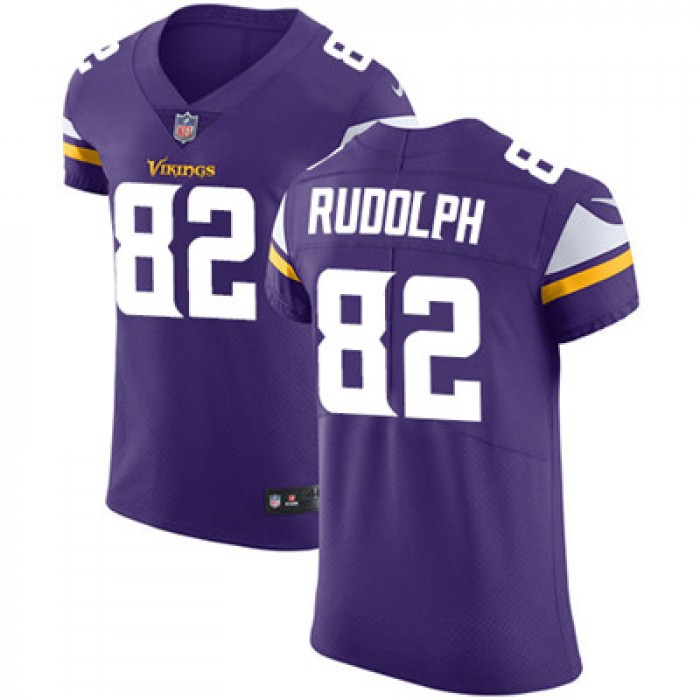 Men's Nike Minnesota Vikings #82 Kyle Rudolph Purple Team Color Stitched NFL Vapor Untouchable Elite Jersey