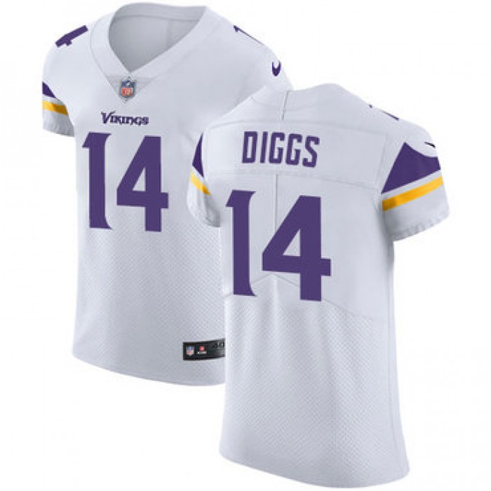 Men's Nike Minnesota Vikings #14 Stefon Diggs White Stitched NFL Vapor Untouchable Elite Jersey