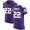 Men's Nike Minnesota Vikings #22 Harrison Smith Purple Team Color Stitched NFL Vapor Untouchable Elite Jersey
