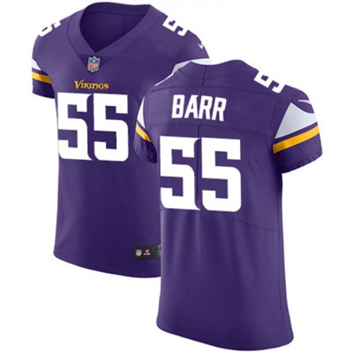 Men's Nike Minnesota Vikings #55 Anthony Barr Purple Team Color Stitched NFL Vapor Untouchable Elite Jersey