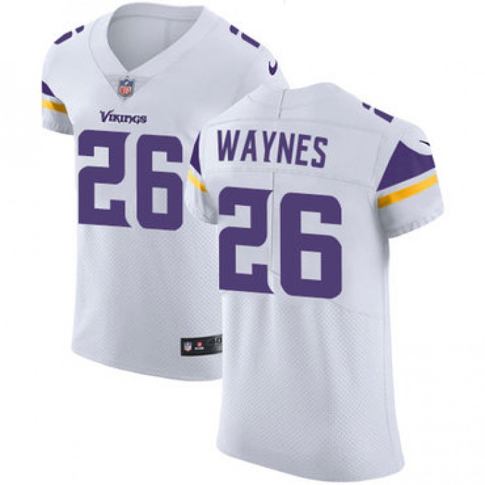 Men's Nike Minnesota Vikings #26 Trae Waynes White Stitched NFL Vapor Untouchable Elite Jersey