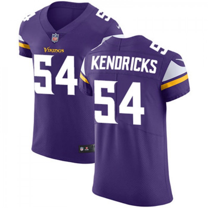 Men's Nike Minnesota Vikings #54 Eric Kendricks Purple Team Color Stitched NFL Vapor Untouchable Elite Jersey