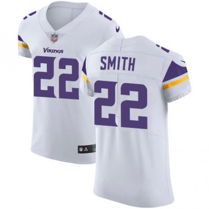 Men's Nike Minnesota Vikings #22 Harrison Smith White Stitched NFL Vapor Untouchable Elite Jersey