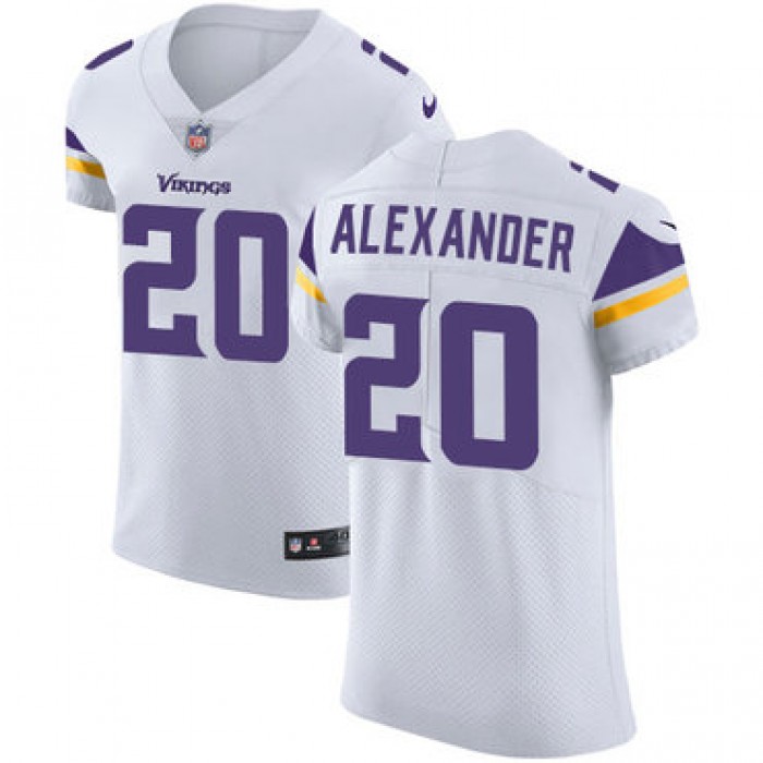 Men's Nike Minnesota Vikings #20 Mackensie Alexander White Stitched NFL Vapor Untouchable Elite Jersey