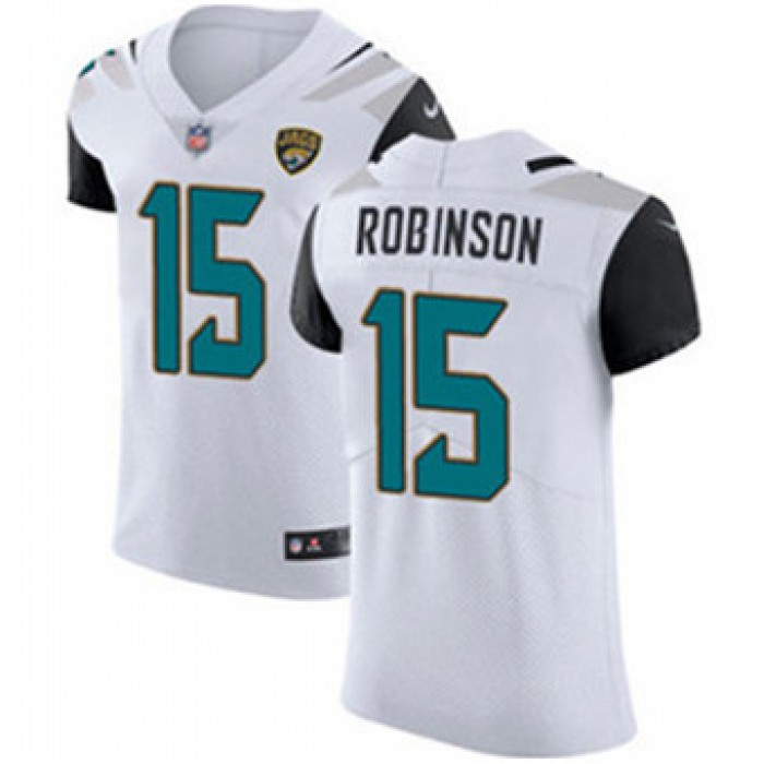 Men's Nike Jacksonville Jaguars #15 Allen Robinson White Stitched NFL Vapor Untouchable Elite Jersey