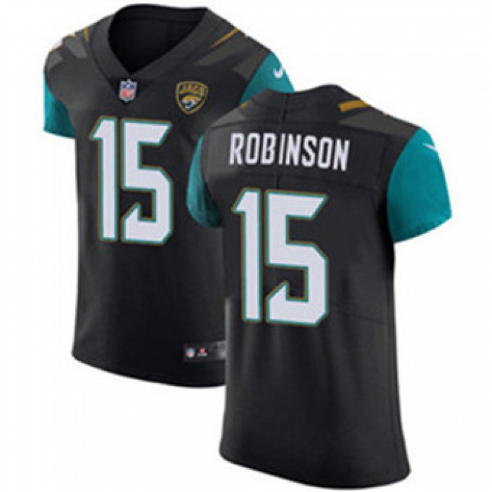 Men's Nike Jacksonville Jaguars #15 Allen Robinson Black Alternate Stitched NFL Vapor Untouchable Elite Jersey
