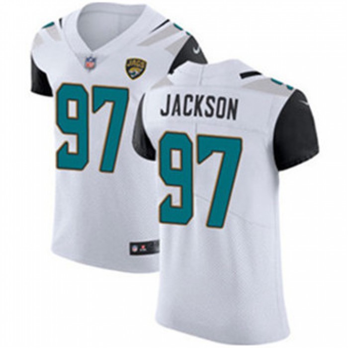 Men's Nike Jacksonville Jaguars #97 Malik Jackson White Stitched NFL Vapor Untouchable Elite Jersey