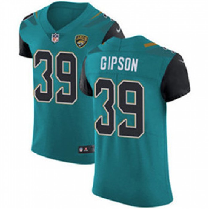 Men's Nike Jacksonville Jaguars #39 Tashaun Gipson Teal Green Team Color Stitched NFL Vapor Untouchable Elite Jersey