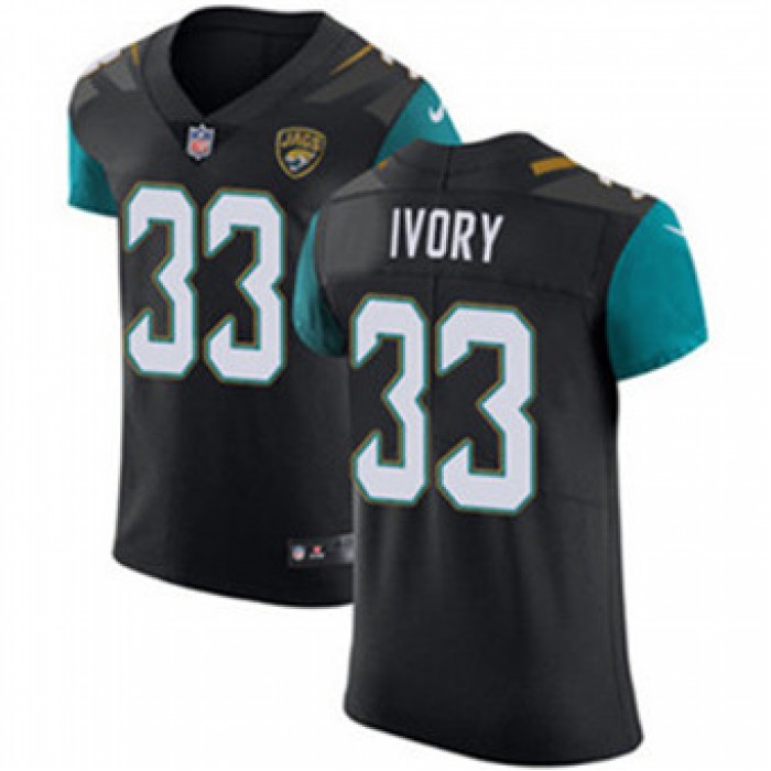 Men's Nike Jacksonville Jaguars #33 Chris Ivory Black Alternate Stitched NFL Vapor Untouchable Elite Jersey