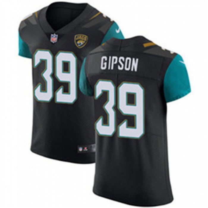 Men's Nike Jacksonville Jaguars #39 Tashaun Gipson Black Alternate Stitched NFL Vapor Untouchable Elite Jersey
