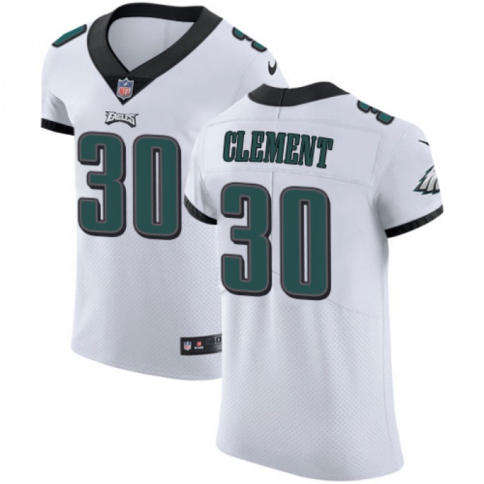 Men's Nike Philadelphia Eagles #30 Corey Clement White Stitched NFL Vapor Untouchable Elite Jersey
