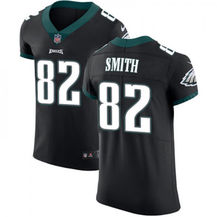 Men's Nike Philadelphia Eagles #82 Torrey Smith Black Alternate Stitched NFL Vapor Untouchable Elite Jersey
