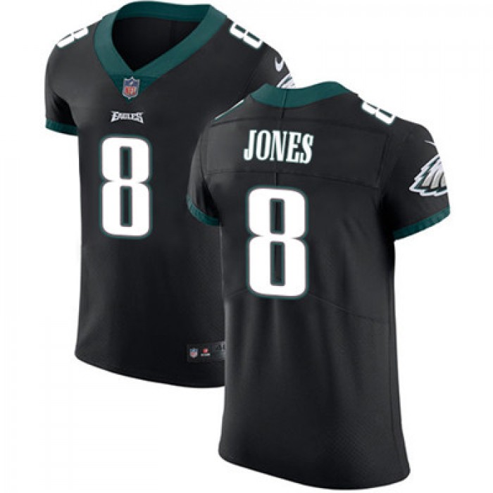 Men's Nike Philadelphia Eagles #8 Donnie Jones Black Alternate Stitched NFL Vapor Untouchable Elite Jersey