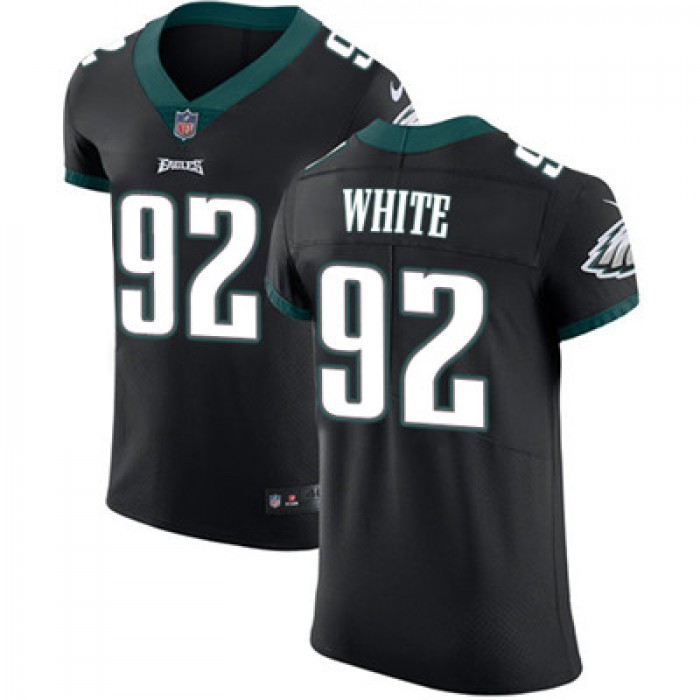 Men's Nike Philadelphia Eagles #92 Reggie White Black Alternate Stitched NFL Vapor Untouchable Elite Jersey