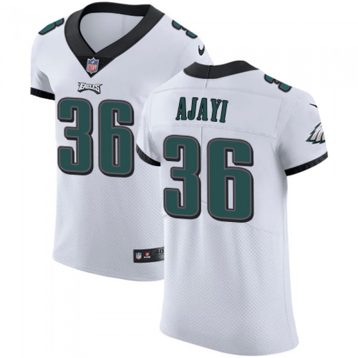 Men's Nike Philadelphia Eagles #36 Jay Ajayi White Stitched NFL Vapor Untouchable Elite Jersey