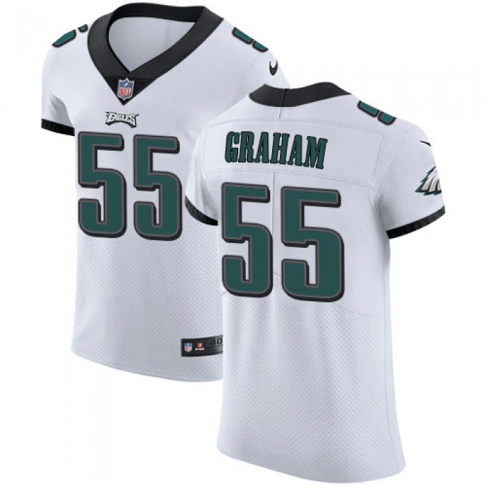Men's Nike Philadelphia Eagles #55 Brandon Graham White Stitched NFL Vapor Untouchable Elite Jersey
