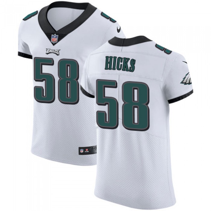 Men's Nike Philadelphia Eagles #58 Jordan Hicks White Stitched NFL Vapor Untouchable Elite Jersey