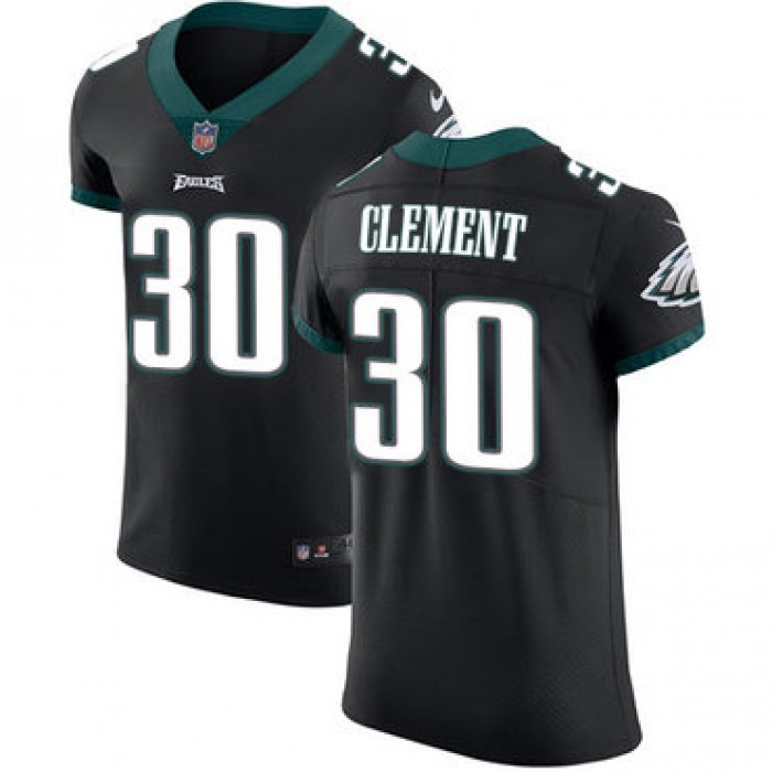 Men's Nike Philadelphia Eagles #30 Corey Clement Black Alternate Stitched NFL Vapor Untouchable Elite Jersey