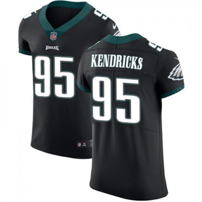 Men's Nike Philadelphia Eagles #95 Mychal Kendricks Black Alternate Stitched NFL Vapor Untouchable Elite Jersey
