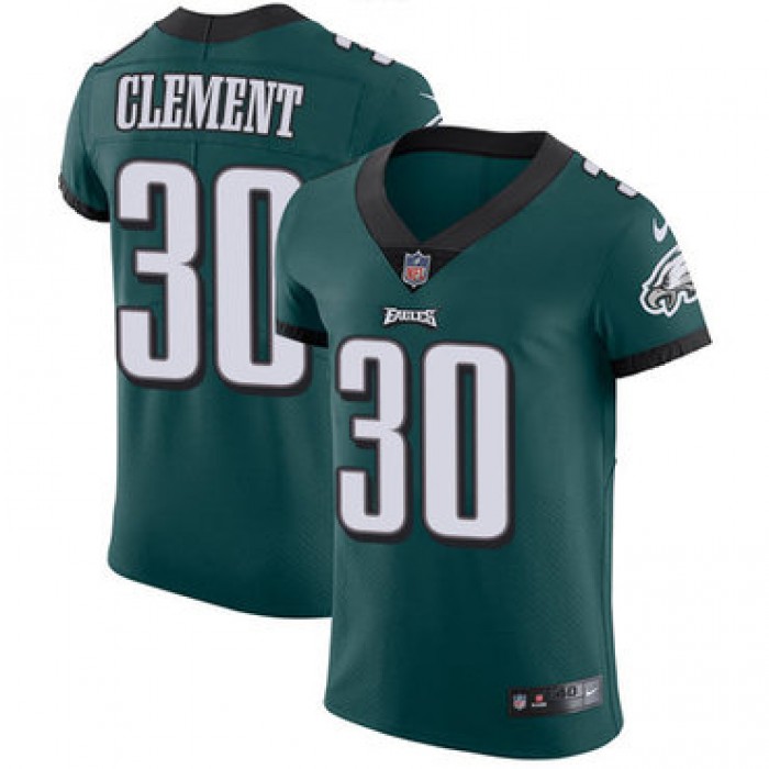 Men's Nike Philadelphia Eagles #30 Corey Clement Midnight Green Team Color Stitched NFL Vapor Untouchable Elite Jersey
