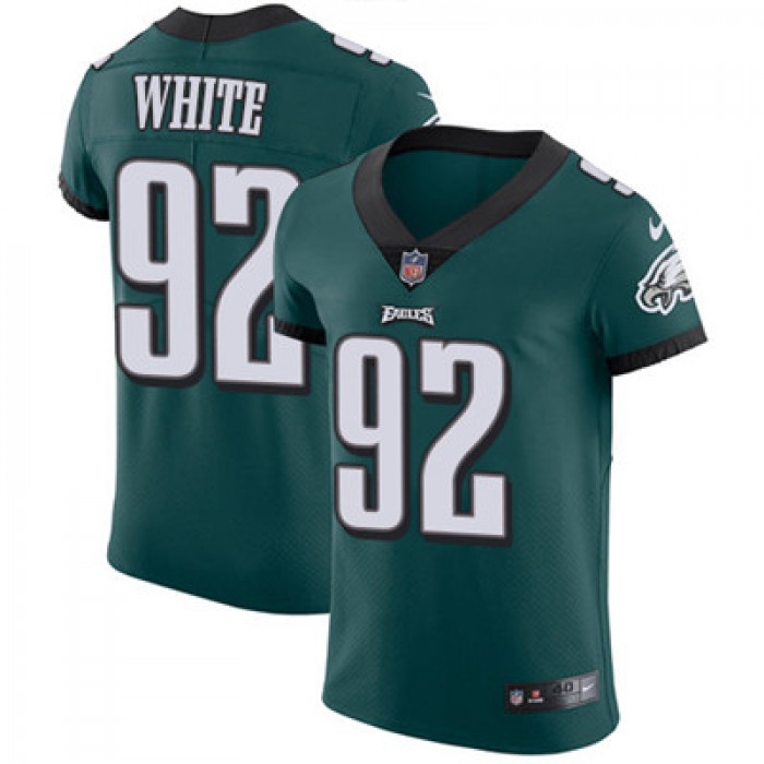 Men's Nike Philadelphia Eagles #92 Reggie White Midnight Green Team Color Stitched NFL Vapor Untouchable Elite Jersey
