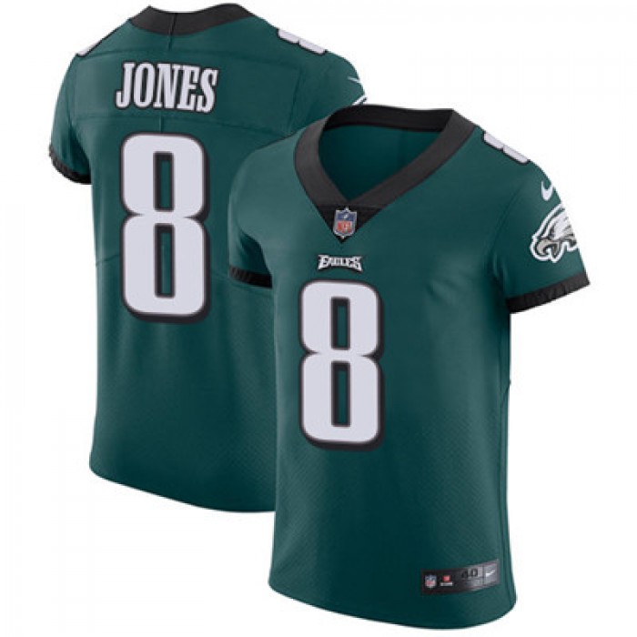 Men's Nike Philadelphia Eagles #8 Donnie Jones Midnight Green Team Color Stitched NFL Vapor Untouchable Elite Jersey