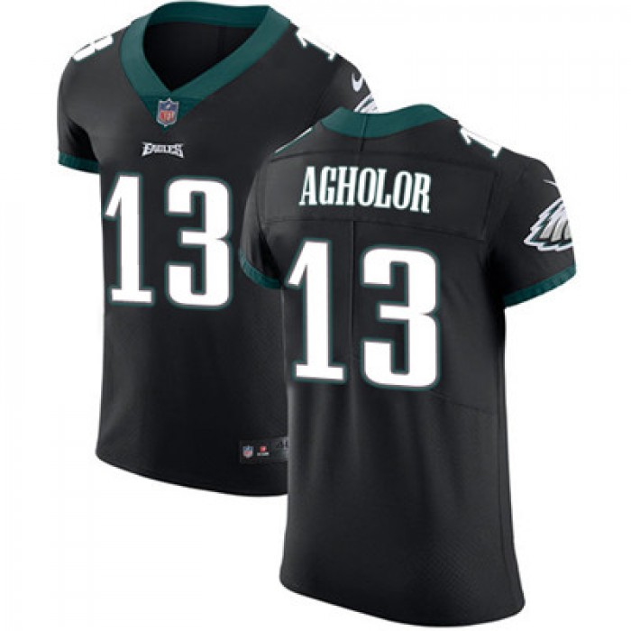 Men's Nike Philadelphia Eagles #13 Nelson Agholor Black Alternate Stitched NFL Vapor Untouchable Elite Jersey