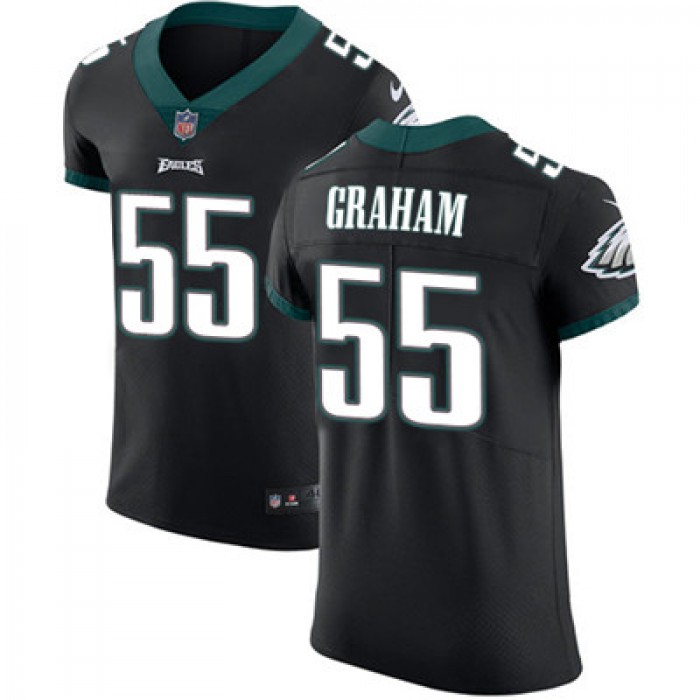 Men's Nike Philadelphia Eagles #55 Brandon Graham Black Alternate Stitched NFL Vapor Untouchable Elite Jersey