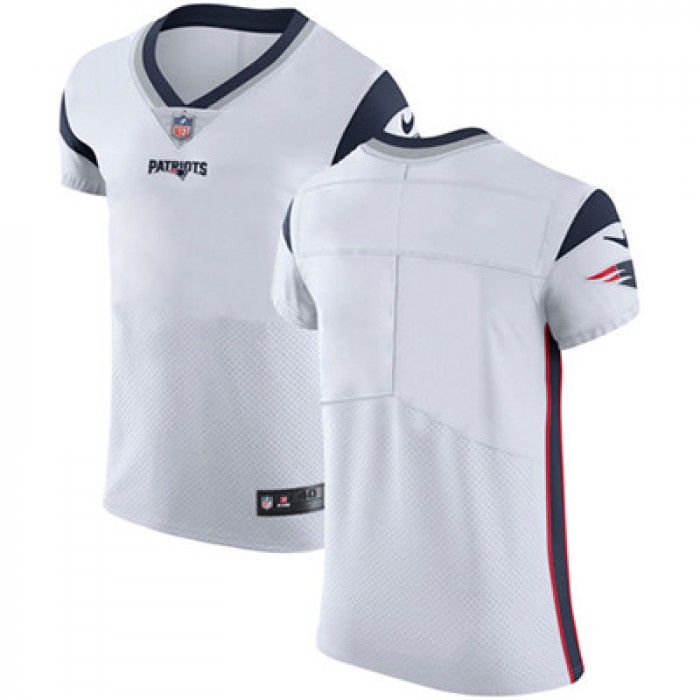 Men's Nike New England Patriots Blank White Stitched NFL Vapor Untouchable Elite Jersey