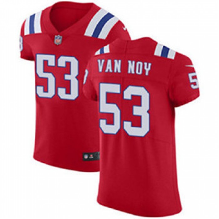 Men's Nike New England Patriots #53 Kyle Van Noy Red Alternate Stitched NFL Vapor Untouchable Elite Jersey