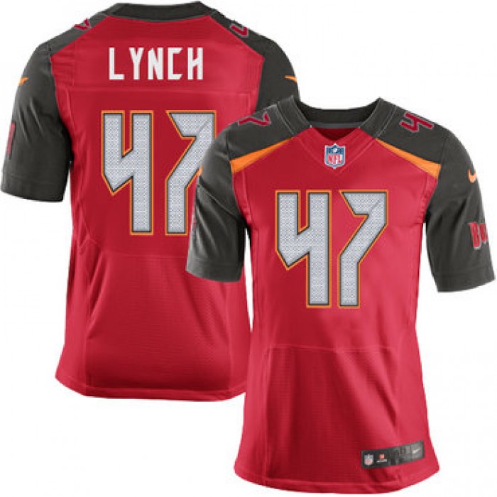 Nike Buccaneers #47 John Lynch Red Team Color Men's Stitched NFL New Elite Jersey