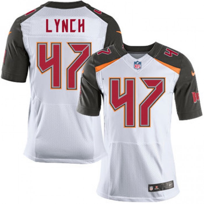 Nike Buccaneers #47 John Lynch White Men's Stitched NFL New Elite Jersey