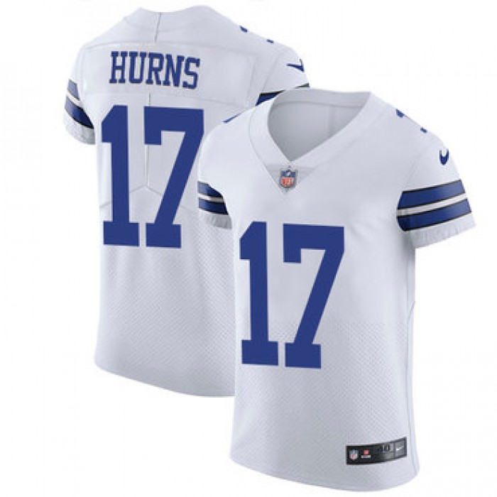 Men's Nike Dallas Cowboys #17 Allen Hurns White Stitched NFL Vapor Untouchable Elite Jersey