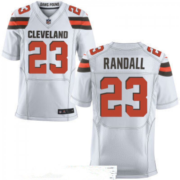 Men's Cleveland Browns #23 Damarious Randall White Road Stitched NFL Nike Elite Jersey