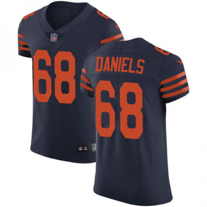 Nike Chicago Bears #68 James Daniels Navy Blue Alternate Men's Stitched NFL Vapor Untouchable Elite Jersey