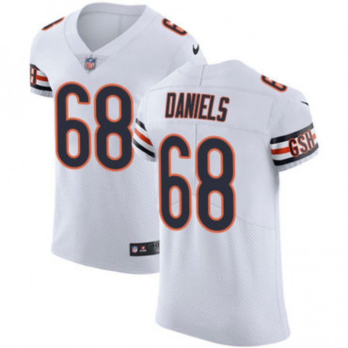 Nike Chicago Bears #68 James Daniels White Men's Stitched NFL Vapor Untouchable Elite Jersey