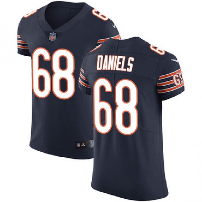 Nike Chicago Bears #68 James Daniels Navy Blue Team Color Men's Stitched NFL Vapor Untouchable Elite Jersey