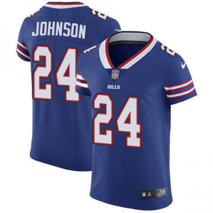 Nike Buffalo Bills #24 Taron Johnson Royal Blue Team Color Men's Stitched NFL Vapor Untouchable Elite Jersey