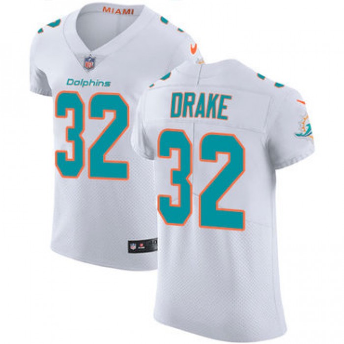 Nike Miami Dolphins #32 Kenyan Drake White Men's Stitched NFL Vapor Untouchable Elite Jersey