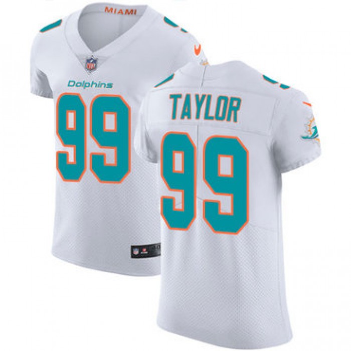 Nike Miami Dolphins #99 Jason Taylor White Men's Stitched NFL Vapor Untouchable Elite Jersey