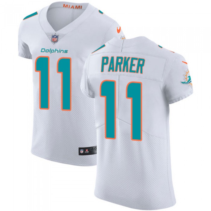 Nike Miami Dolphins #11 DeVante Parker White Men's Stitched NFL Vapor Untouchable Elite Jersey