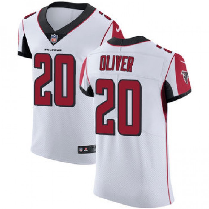 Nike Atlanta Falcons #20 Isaiah Oliver White Men's Stitched NFL Vapor Untouchable Elite Jersey