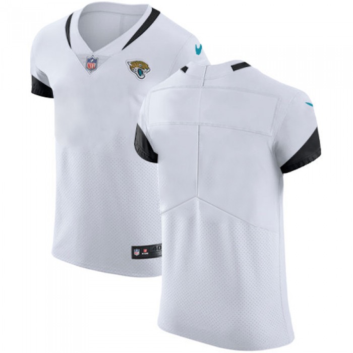 Nike Jacksonville Jaguars Blank White Men's Stitched NFL Vapor Untouchable Elite Jersey