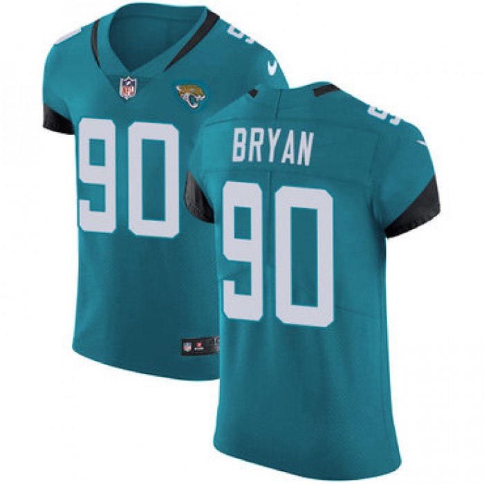 Nike Jacksonville Jaguars #90 Taven Bryan Teal Green Team Color Men's Stitched NFL Vapor Untouchable Elite Jersey