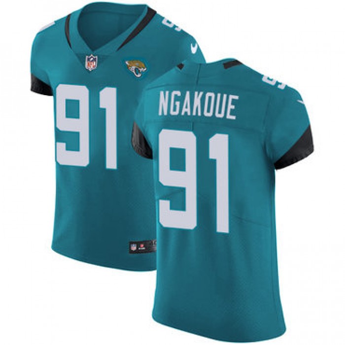 Nike Jacksonville Jaguars #91 Yannick Ngakoue Teal Green Team Color Men's Stitched NFL Vapor Untouchable Elite Jersey