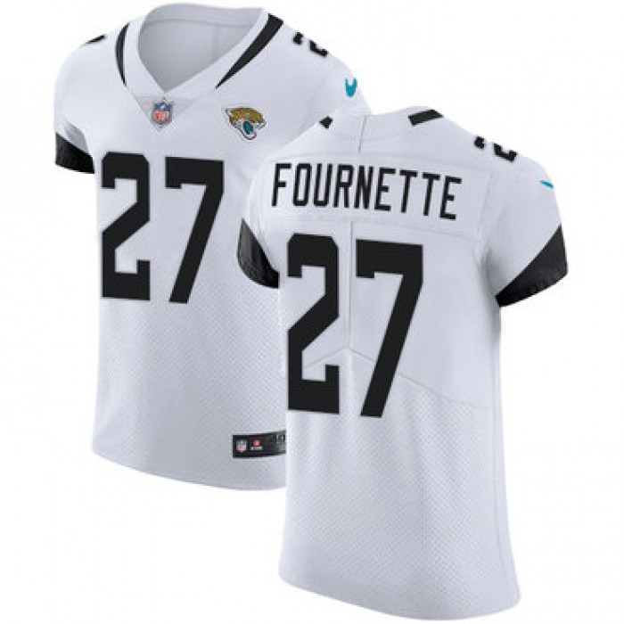 Nike Jacksonville Jaguars #27 Leonard Fournette White Men's Stitched NFL Vapor Untouchable Elite Jersey