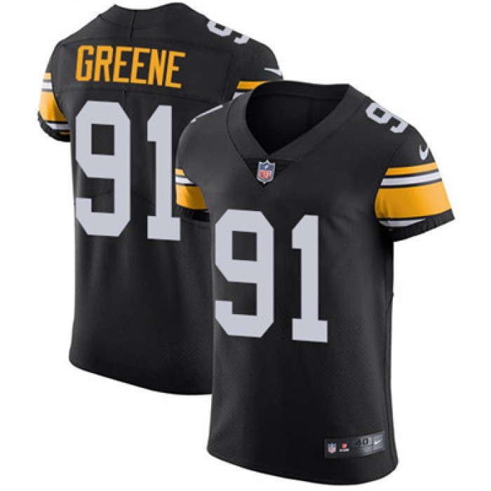 Nike Steelers #91 Kevin Greene Black Alternate Men's Stitched NFL Vapor Untouchable Elite Jersey