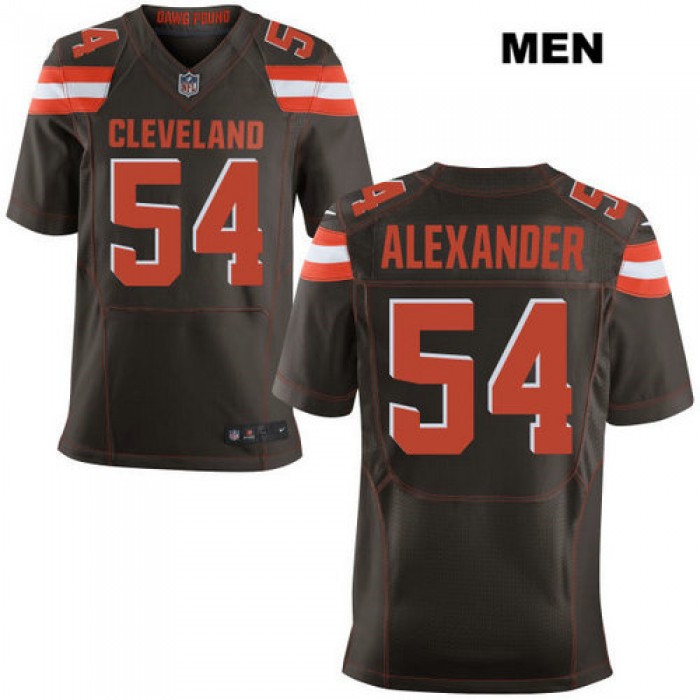 Nike Cleveland Browns #54 Dominique Alexander Brown Stitched NFL Elite Jersey