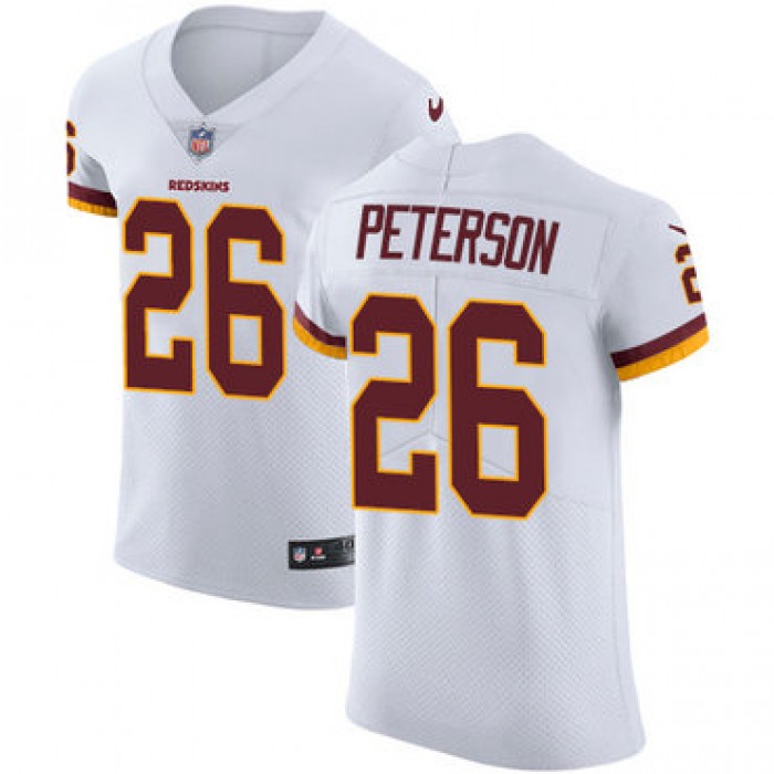 Nike Washington Redskins #26 Adrian Peterson White Men's Stitched NFL Vapor Untouchable Elite Jersey