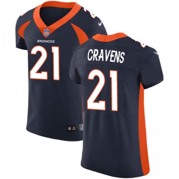 Nike Denver Broncos #21 Su'a Cravens Navy Blue Alternate Men's Stitched NFL Vapor Untouchable Elite Jersey